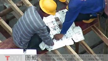 100万像素-建筑工地塔吊安装高清高速球超清监控建筑作业