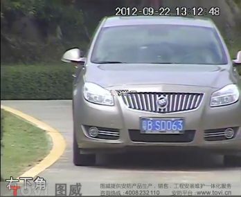 D1效果-模拟高清高速球山庄路口车辆监控效果录像演示